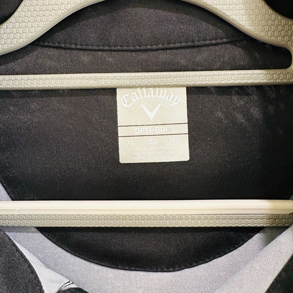Callaway Opti Dry Black Polo Shirt - Picture 3 of 3